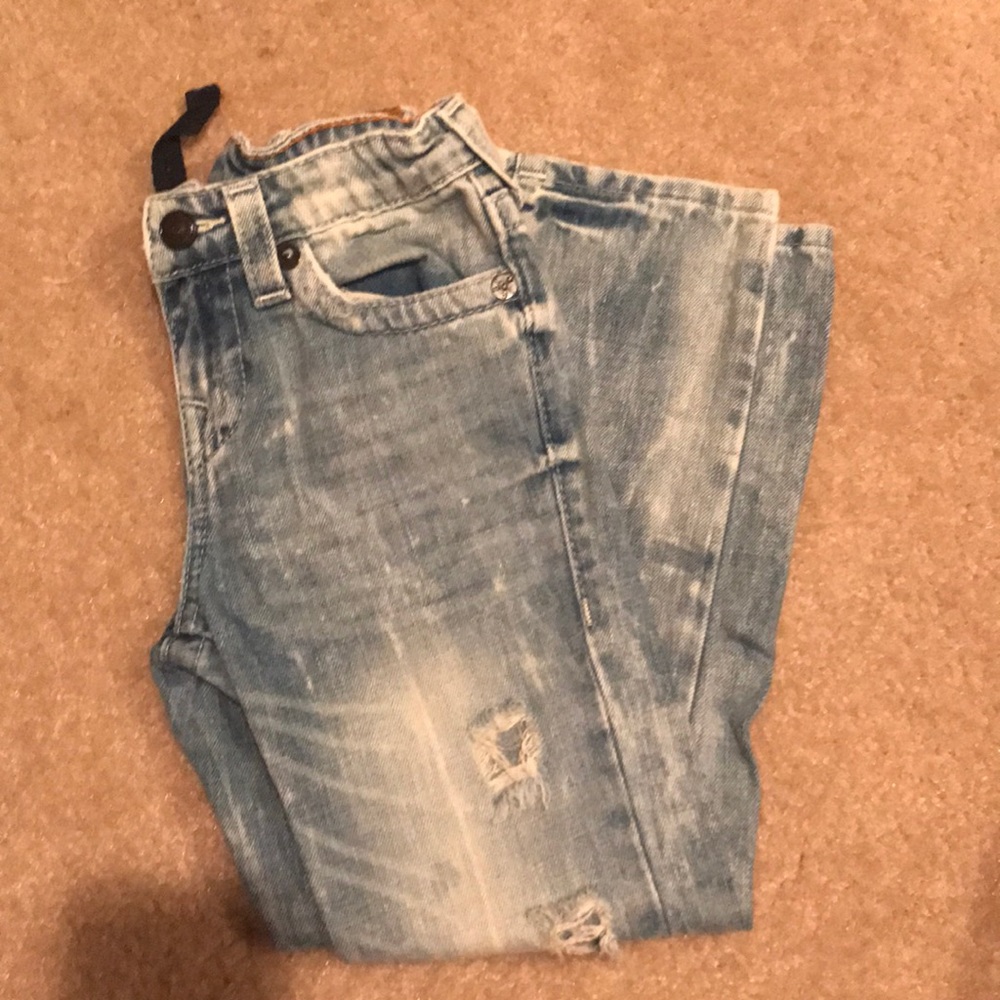 AUTHENTIC TRUE RELIGION distressed kid jeans